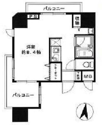 コリーヌ代官山　603号室　間取り