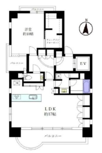 コリーヌ代官山　901号室　間取り