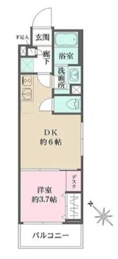 WHARF西馬込 (ワーフ西馬込)　402号室　間取り