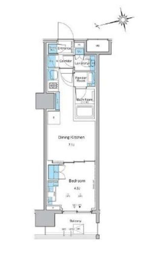 ルフォンプログレ品川戸越　303号室　間取り