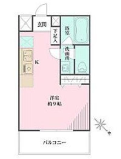 クリーンホームツルオカ　202号室　間取り