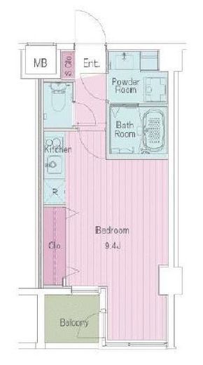 レスピール羽田　404号室　間取り