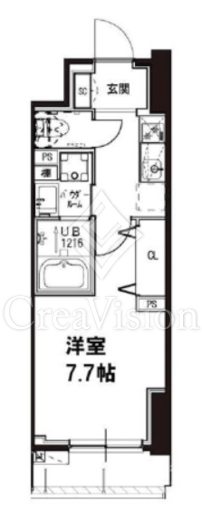メゾンドアーク南大井　507号室　間取り