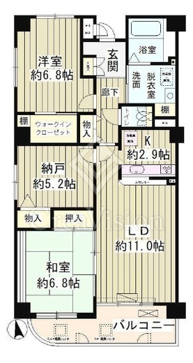 プレール玉川　103号室　間取り