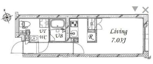 ザハウス祐天寺　204号室　間取り