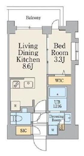 クレストコート大岡山　304号室　間取り