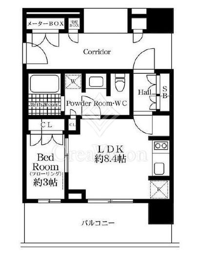 ザ・パークハウス戸越公園タワー　712号室　間取り