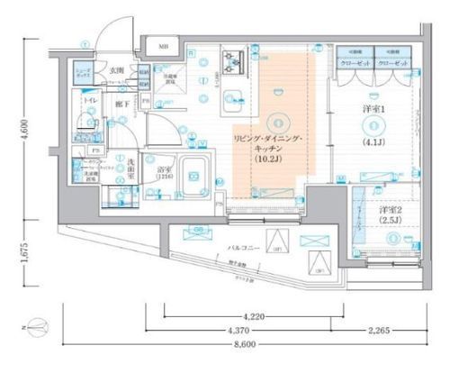 ブライズ大森本町　305号室　間取り