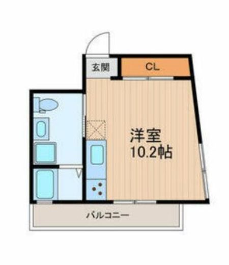 ダイキデュオ目黒　203号室　間取り