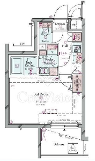 コンシェリア池上THE RESIDENCE　407号室　間取り