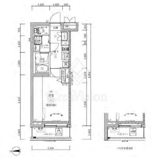 RELUXIA三軒茶屋 (リルシア三軒茶屋)　101号室　間取り