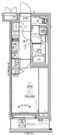 RELUXIA三軒茶屋 (リルシア三軒茶屋)　503号室　間取り