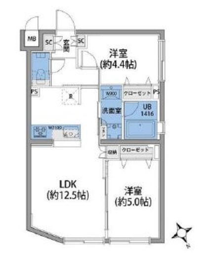 ルネサンスコート桜新町　305号室　間取り