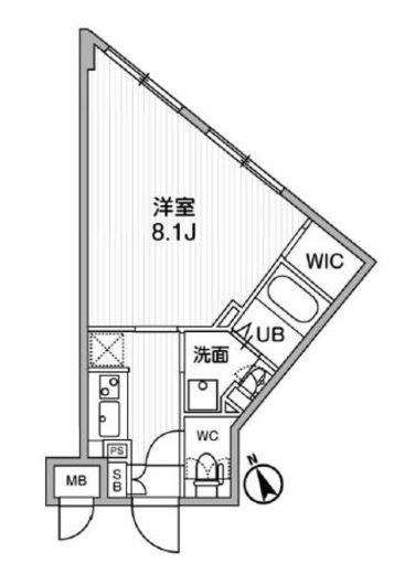 ルネサンスコート桜新町　404号室　間取り