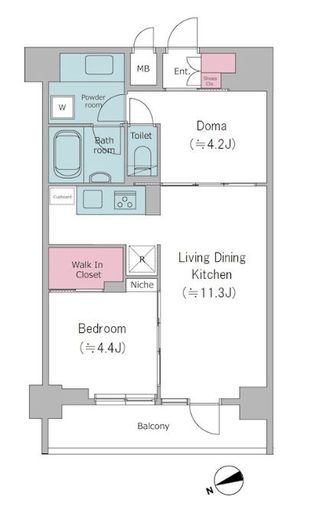 ドゥーエ西馬込Ⅱ　103号室　間取り