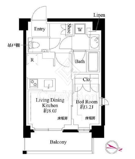 343 RESIDENCE SHINAGAWA (343レジデンス品川)　106号室　間取り