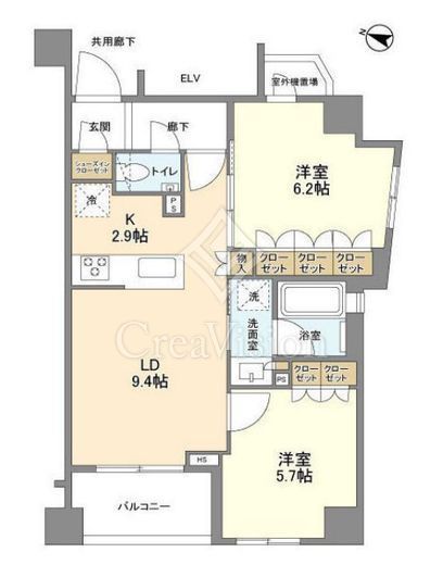 ＡＣＯＬＴ碑文谷ＲＥＳＩＤＥＮＣＥ　102号室　間取り