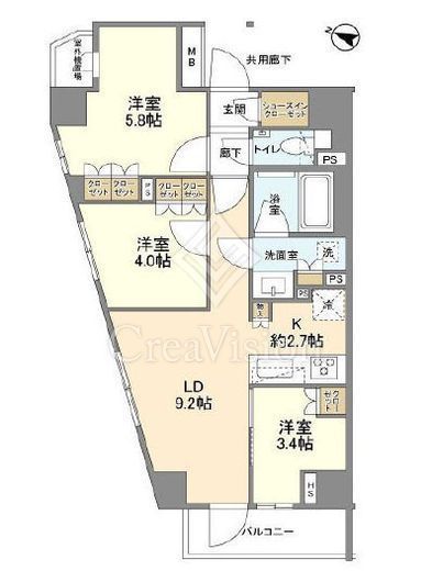 ＡＣＯＬＴ碑文谷ＲＥＳＩＤＥＮＣＥ　301号室　間取り