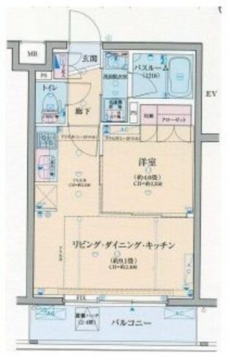 ロアール三軒茶屋　202号室　間取り