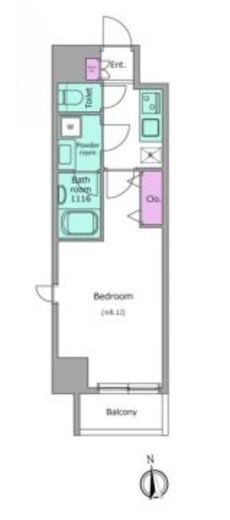 ドゥーエ蒲田南　706号室　間取り
