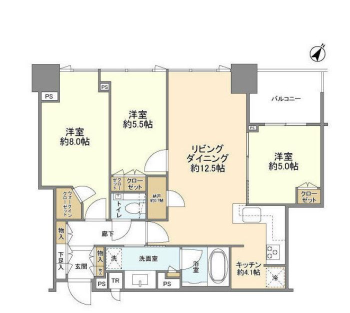 シティタワー有明　2909号室　間取り