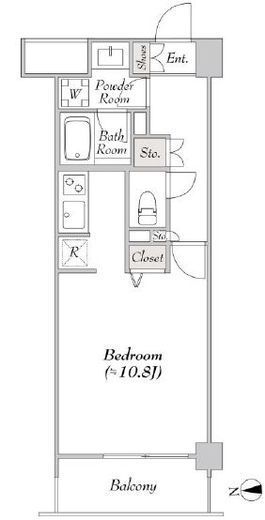 ミリアレジデンス大岡山　307号室　間取り