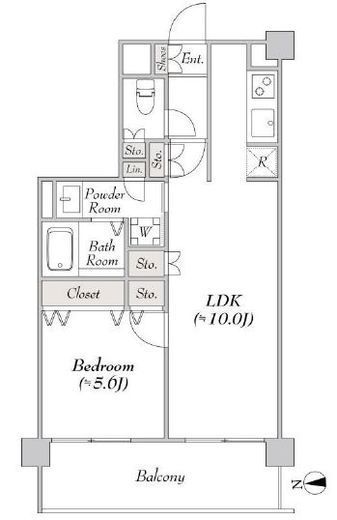 ミリアレジデンス大岡山　408号室　間取り