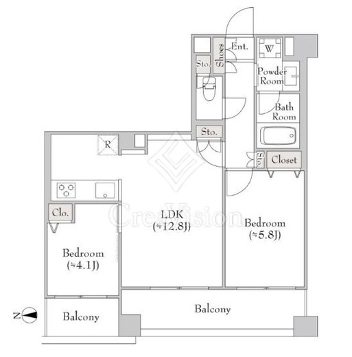 ミリアレジデンス大岡山　602号室　間取り