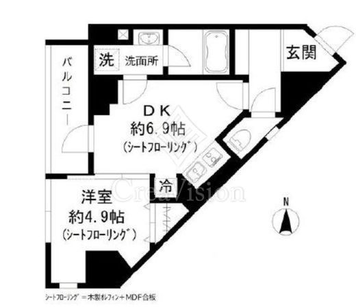 GRAND三軒茶屋WEST　501号室　間取り