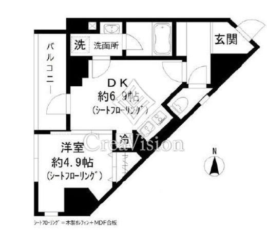 GRAND三軒茶屋WEST　401号室　間取り