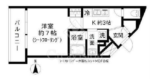 GRAND三軒茶屋WEST　702号室　間取り