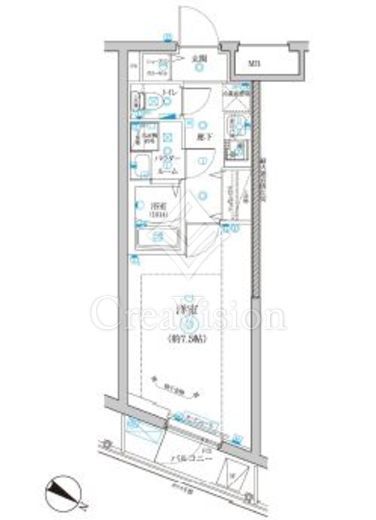 RELUXIA不動前 (リルシア不動前)　308号室　間取り