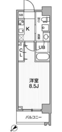 リテラス三軒茶屋サウス　202号室　間取り