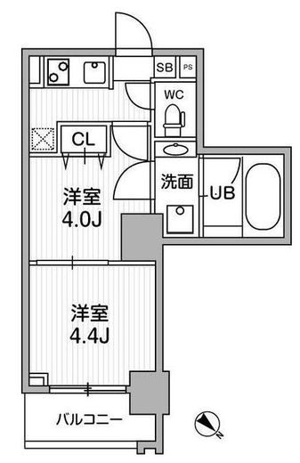 リテラス三軒茶屋サウス　203号室　間取り