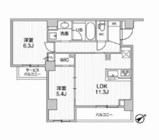リテラス三軒茶屋サウス　205号室　間取り