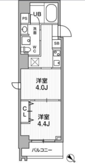 リテラス三軒茶屋サウス　704号室　間取り