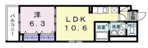 ノークス　401号室　間取り