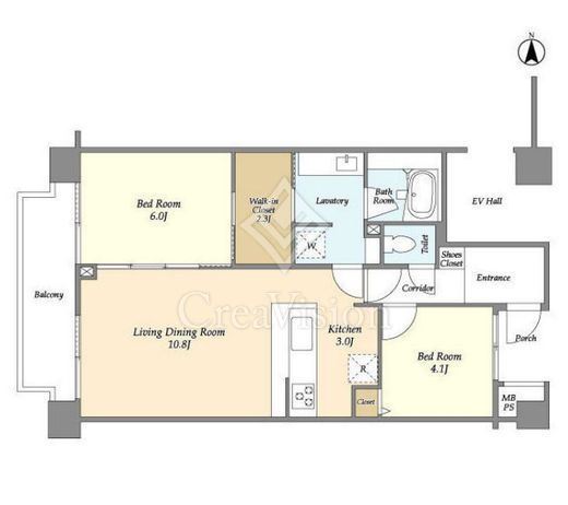 FULL HOUSE GAKUGEI DAIGAKU　502号室　間取り