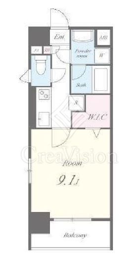 ロイヤルコート日本橋人形町　401号室　間取り