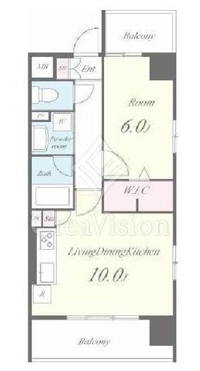 ロイヤルコート日本橋人形町　603号室　間取り