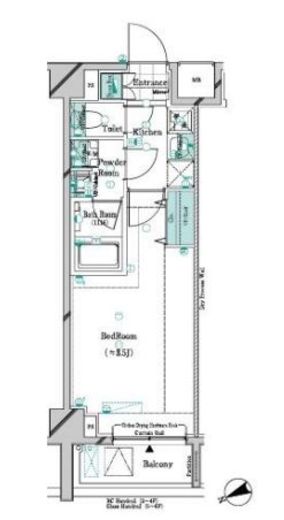 ガリシアレジデンス松陰神社　702号室　間取り