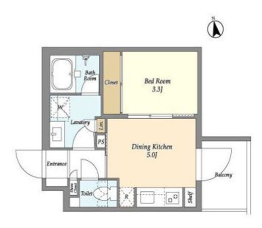 ベルファース三軒茶屋　208号室　間取り