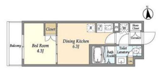 ベルファース三軒茶屋　304号室　間取り