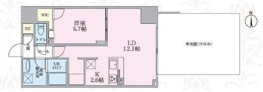 WILESTA　206号室　間取り