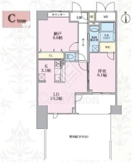 WILESTA　303号室　間取り