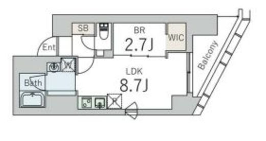 GranDuo下北沢12　104号室　間取り