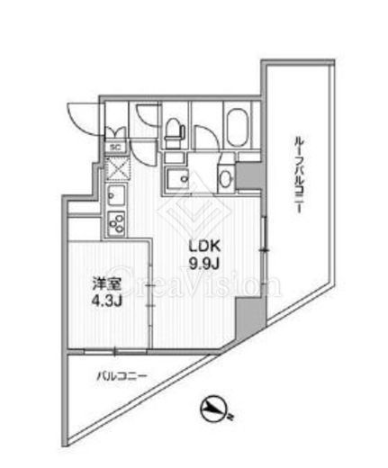 GranDuo下北沢12　503号室　間取り
