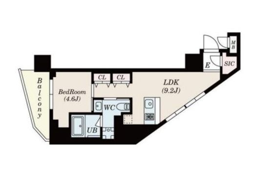 S-RESIDENCE駒沢大学駅前 (エスレジデンス駒沢大学駅前)　701号室　間取り