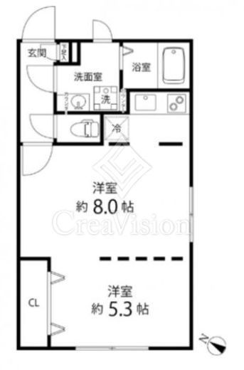 Branche目黒 (ブランシェ目黒)　401号室　間取り