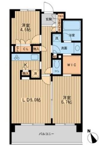 HF若林公園レジデンス　210号室　間取り